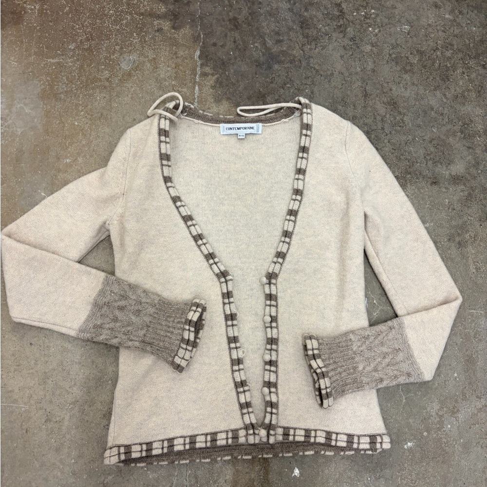 Simons‎  contemporaine 100% lambswool sweater Cardigan